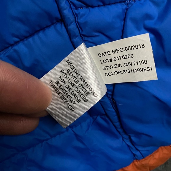 Johnnie O Hudson Quilted Vest Mens Large Puffer Full Zip Nylon golf Harvest - Picture 9 of 12